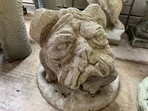 lot 108 image: Bulldog Cement Statue