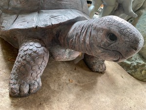 lot 115 image: Large Outdoor Turtle Figurine