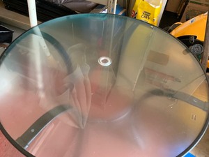 lot 131 image: Outdoor Round Table and Umbrella