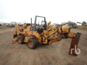 2000 Case Model 660 4 x 4 x 4 Vibratory Cable Plow With Front Mount Back Hoe