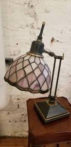 lot 53 image: Lovely Stained Glass Table Lamp