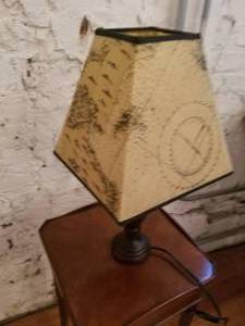 lot 46 image: Nautical Map Lamp