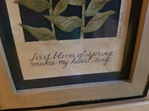 lot 80 image: Professionally Framed Print - First Bloom of Spring