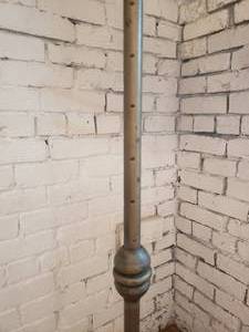 lot 42 image: Pair for industrial Floor Lamps