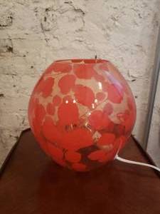 lot 47 image: Set of Glass Bowl Lamps