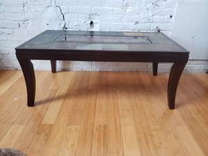 lot 65 image: Stone Top Coffee Table