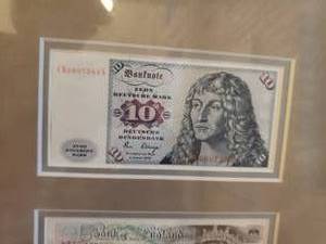 lot 81 image: Frame Collection of Foreign Currency