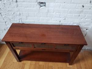 lot 90 image: Soft Industrial Sofa Table