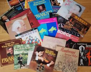lot 18 image: HUGE Collection of Classic Music Vinyl Albums  Over 60 Records