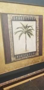 lot 25 image: Framed Print- Palm Tree