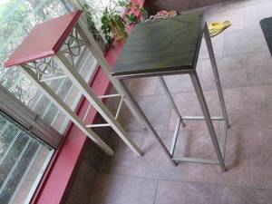 lot 3 image: (2) Plant Stands (12 X 12 X 36 &...