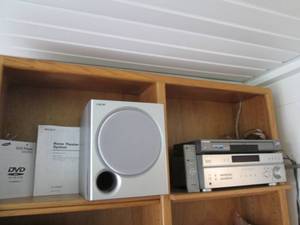 lot 5 image: Sony Stereo System & Samsung DVD Wi...