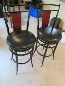 lot 13 image: (2) Swivel Bar Stools (44 Tall) E...