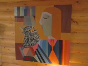 lot 29 image: Oil Painting 3 X 3 ...