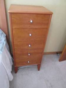 lot 40 image: Wood Dresser (14.5 X 17.5 X 41)...
