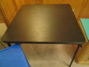 lot 50 image: Card Table (33 X 33 X 27) & Kid...