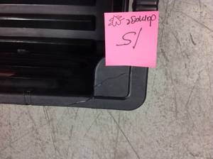 Stackable Storage Bin in Black DAMAGE