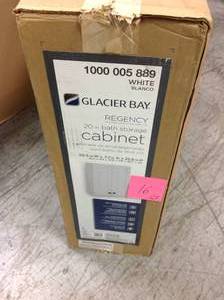 Glacier Bay REOJ25COM-WH Regency 21 Over Toilet Storage Cabinet  White in good condition