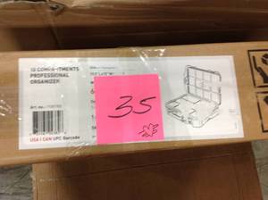 Milwaukee 10-Compartment Red Deep Pro Small Parts Organizer in good condition