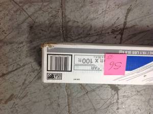HDX 10 ft. x 100 ft. Clear 4 mil Plastic Sheeting in good condition