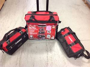 Husky 18 in. Rolling Tool Tote Bag Combo&nbsp&nbspin good condition