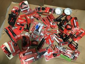 lot 40 image: MIX LOT OF MILWAUKEE TOOLS AND MISC.