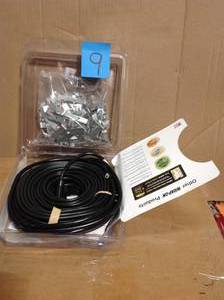 lot 9 image: 14081 80 Ft 400W 120V Black Heat Cable in good condition