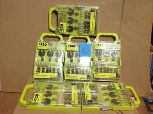 lot 47 image: RYOBI 155-Piece Rotary Tool Accessory Set Kit (Compatible W Most Brands) in good condition