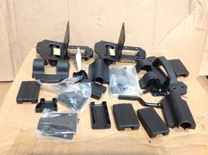 lot 65 image: Veranda 5-12 in. x 7 in. x 9 in. Vinyl Fence Gate Hinge Kit in good condition