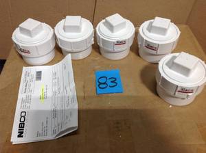 lot 83 image: Nibco K16930CHD The PVC DWV cleanout adapter in good condition