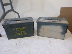 2 Ammo Metal Boxes