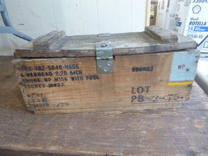 Vintage Collector Wooden Ammo Box