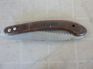 Vintage Wallace Hand Folding Pruning Saw Knife