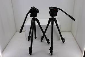 lot 20 image: Pair of Manfrotto Tripods.
