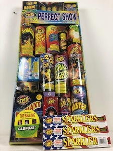 Large Fireworks Assortment Prefect Show (Retail $199.99)