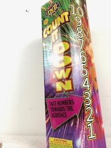 GIGANTIC Fountain Firework Count It Down (Retail $79.99)