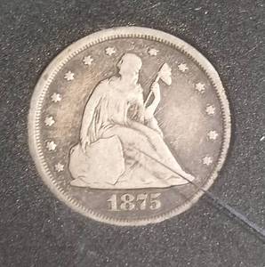 1875-S US TWENTY CENT PIECE