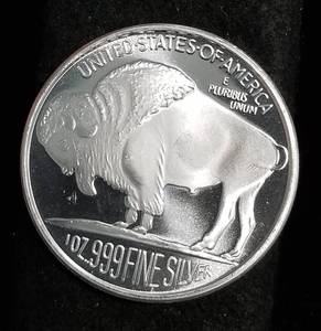 1 TROY OZ. .999 FINE SILVER INDIAN HEAD DESIGN