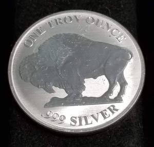 1 TROY OZ. .999 FINE SILVER INDIAN BUFFALO FROSTED PROOF DESIGN