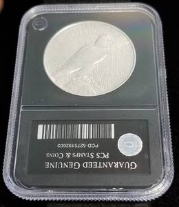 1926-D PEACE SILVER DOLLAR IN BLACK SLAB