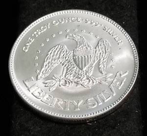 1 TROY OZ. .999 FINE SILVER LIBERTY ROUND