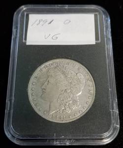 2 MORGAN SILVER DOLLARS AS PICTURED VG-VF