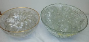 lot 24 image: 2 Punchbowl Sets with cups.