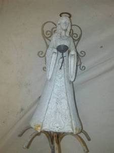 lot 84 image: Angel 34  tall - metal  Garden.