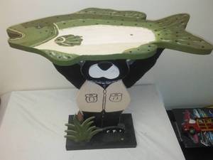 lot 87 image: Bear & Fish Table,