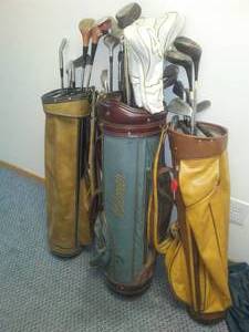 lot 107 image: 3 sets of golf clubs & bags
