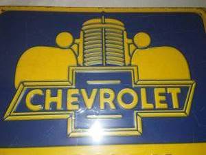 lot 51 image: Chevrolet Truck Parking Only metal sign  NEW.