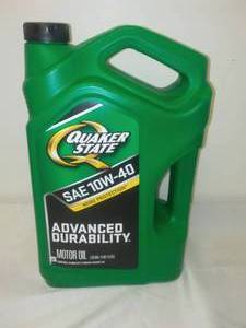 lot 111 image: Quaker State 10w - 40,  1.25 gallon motor oil  - New