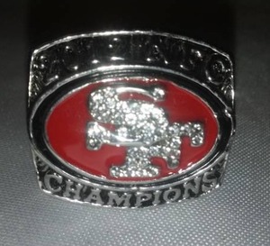 lot 23H image: San Francisco 49s Championship Ring 2012, Silver color Size 11, NFL.