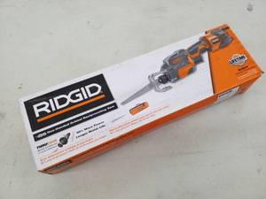 lot 4 image: Ridgid One-Handed Orbital Reciprocating Saw R3031 with Soft Carry Case